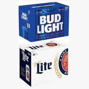 Bud Light & Miller Lite 30pk - Gomer's of Kansas