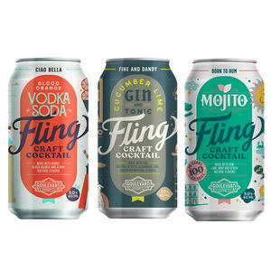 Fling Blood Orange, Mojito, and Gin and Tonic Cans - Gomer's of Kansas