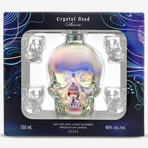 Crystal Head Aurora with Glasses