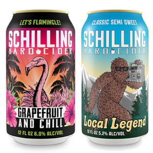 Schilling Hard Cider Grapefruit or Local Legend